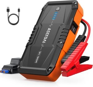 Big Summer Sale Limited Time Offer AED 99د.إ：AstroAI S8 Car Battery Booster Jump Starter Power Pack,1500A 12V Portable Car Jump Starter Power Bank for Up to 6.0L Petrol & 3.0L...