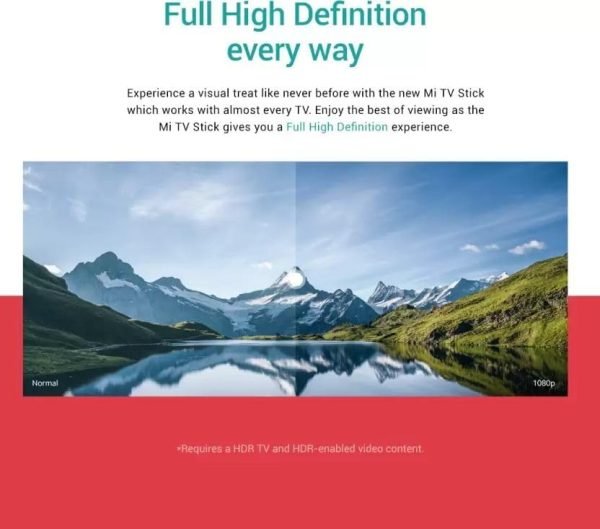 Big Summer Sale Limited Time Offer AED 99د.إ:Xiaomi Mi Tv Stick Global Version Android Tv 2K Hdr Quad Core Hdmi 1Gb Ram Bluetooth Wi-Fi Netflix Google Assistant , Mdz-24-Aa