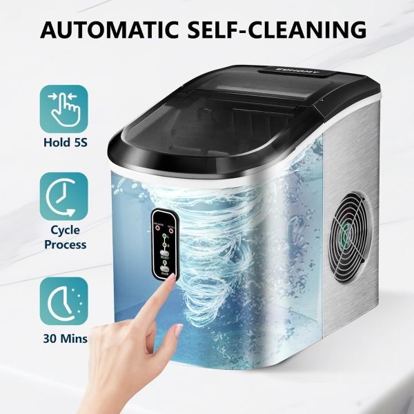Celebrate with Us Anniversary Limited-Time & Limited-Quantity Deal AED د.إ99-109:EUHOMY Nugget Ice Maker Countertop with Handle, Ready in 6 Mins, 34lbs Per Day, Removable Top...