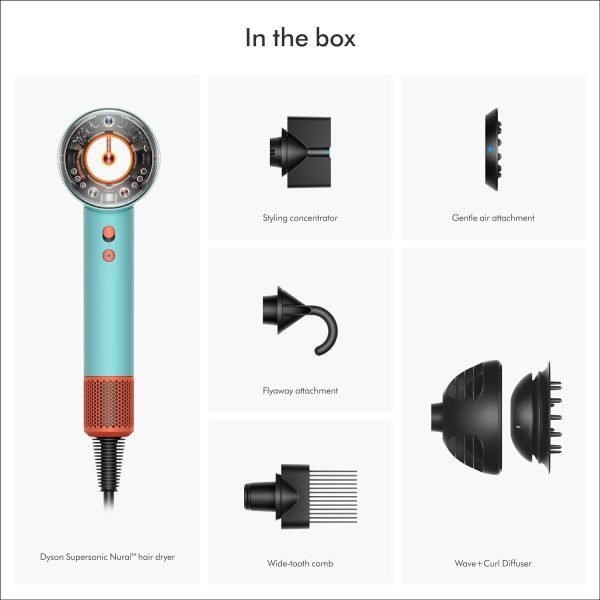 Celebrate with Us Anniversary Limited-Time & Limited-Quantity Deal AED د.إ99.99:Dyson Supersonic NuralTM Hair Dryer, HD16 Ceramic Patina/Topaz, Hair Care, Intelligent Heat...