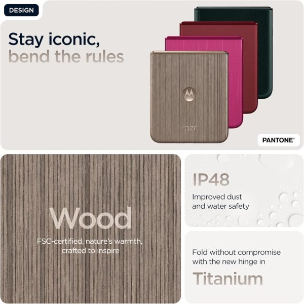 Limited benefits, first come first served:MOTOROLA Razr 60 Ultra 5G, 16+16GB RAM Boost, 512 GB ROM, Snapdragon 8 Elite, 7.0"+ 4.0" pOLED Display, Titanium Hinge, TurboPower 68W,...