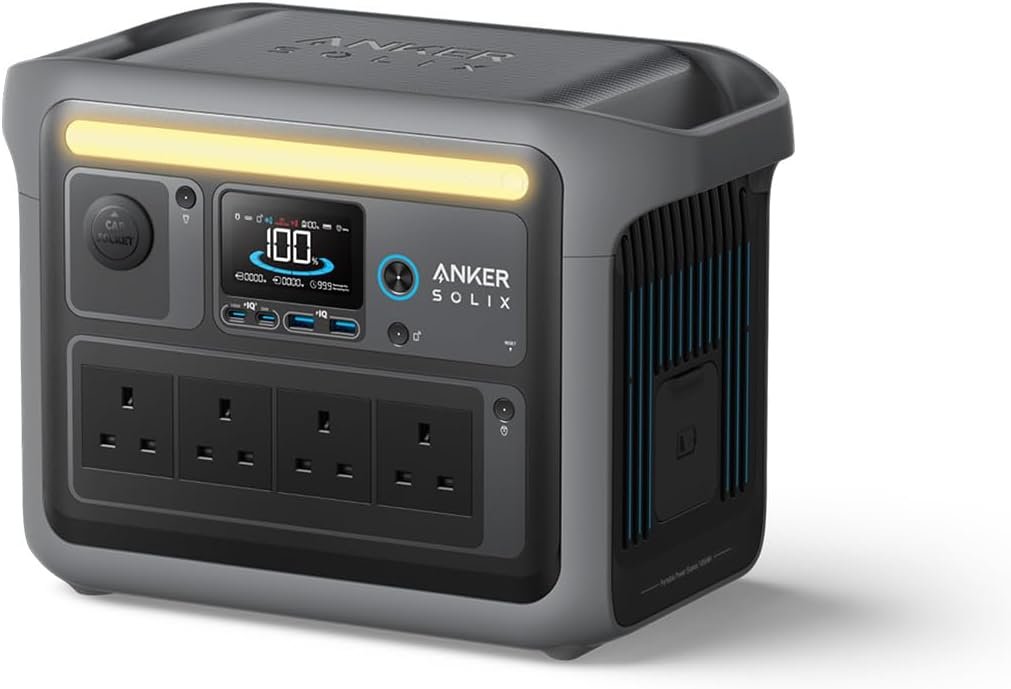 Limited-Time Sale for Summer Surprises AED 99د.إ:Anker SOLIX C1000 Portable Power Station, 1800W (Peak 2400W) Solar Generator, Full Charge in 58 Min, 1056wh LiFePO4 Battery for...