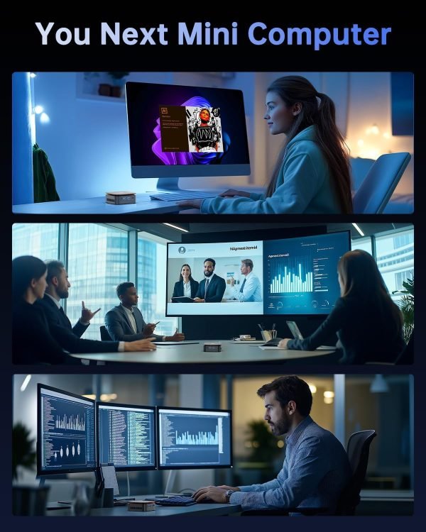 Limited-Time Sale for Summer Surprises AED 99د.إ:KAMRUI Desktop Mini PC, 16GB RAM 1TB M.2 SSD, Mini Computer with N97 Processor, Quad Core Small Computers 4K UHD, Support WiFi,...