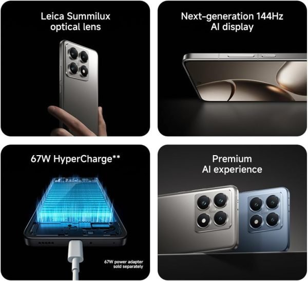 Summer Final Clearance Just AED 89د.إ:Xiaomi 14T 5G Mobile,12GB RAM+512GB | MediaTek 8300 ultra | 6.67" Amoled 144Hz display | Leica Triple Camera 50+50+12MP, 32MP Front camera