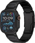 Titanium Milanese Loop Strap for Apple Watch Ultra 2/1 49mm 9 8 7 6 5 for Apple Iwatch Series 10 46mm 45mm 42 44mm Metal Button