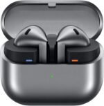 While Stocks Last：SAMSUNG Galaxy Buds 3 Pro AI True Wireless Bluetooth Earbuds, Noise Cancelling, Sound Optimization, Redesigned Comfort Fit, Silver